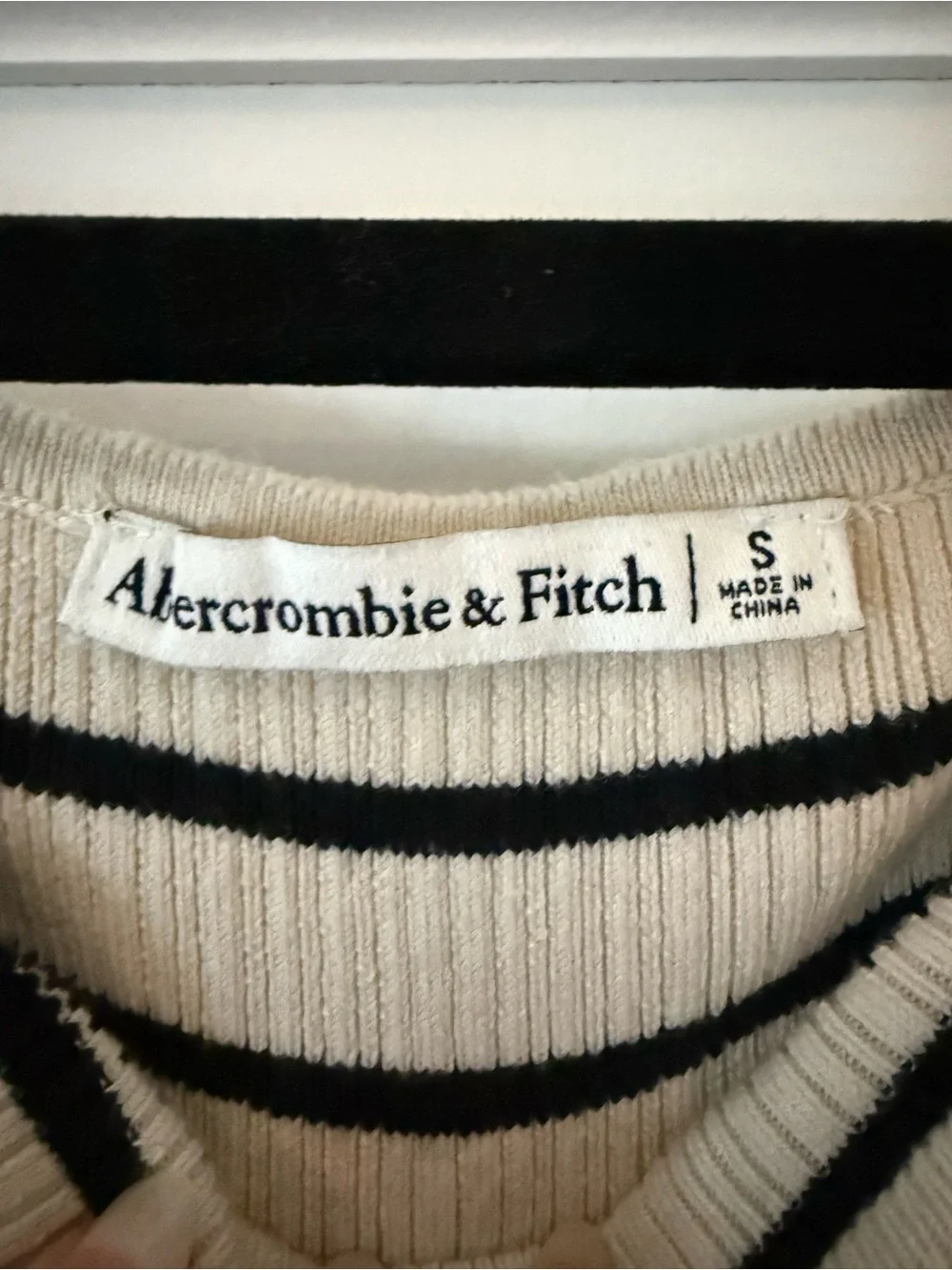 Abercrombie High-Neck striped Midi Sweater Dress